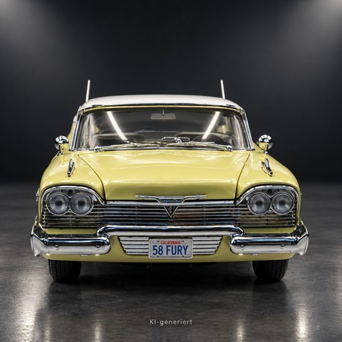 1958 plymouth fury yellow - 1958,