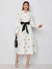 Boheme MaxiKleid Lang kleid S M 36 38 40 Blogger floral Blümchen Zara Mango COS