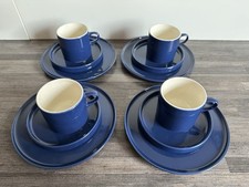 4 Kaffeegedecke Melitta Stockholm blau 