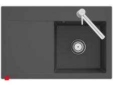 Villeroy & Boch Subway Style 45 Graphite - 334701i4 Handbetätigung inkl. HL