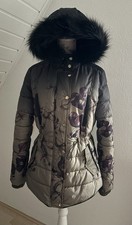 Desigual Winter Steppjacke | Gr. 42 (L) | Ombré Farbverlauf & Blumen-Print