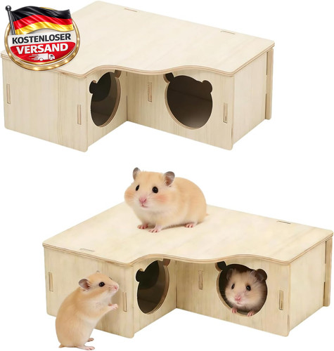Hamsterhaus holz eckhaus mit - holz,