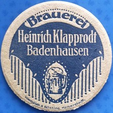 Alter Bierdeckel VK Brauerei
