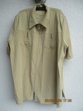 Bluson kurzarmig Gr. XXL in Wildlederoptik aus Oma!s Kleiderschrank