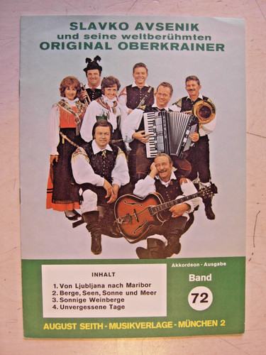 Akkordeonnoten slavko avsenik - akkordeonnoten,