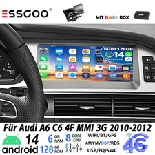 8.8" DSP Für Audi A6 C6 4F MMI 3G 10-12 6+128G Carplay Android Autoradio 4G DAB+