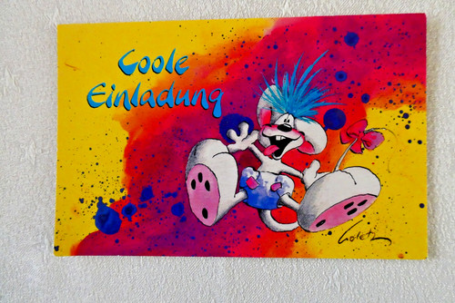 Diddl postkarte einladung - diddl,