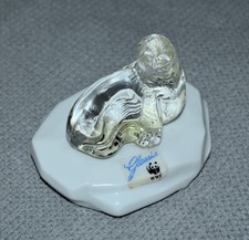 WWF Glassics Edition Robbe Seehund auf Porzellan Eisscholle