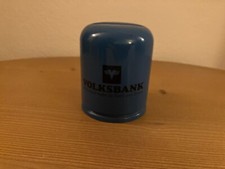 Metall Spardose alt Sparbüchse vintage Volksbank ohne Schlüssel