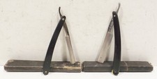 2 alte Rasiermesser ERN Wald- Solingen 404 und Gebr. Lang 151  mit Boxen