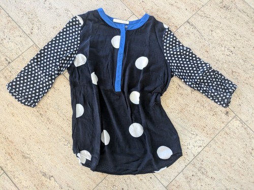 Bluse oui blau punkte - oui,