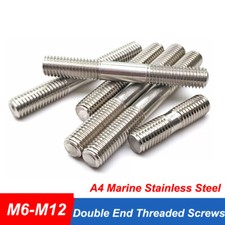 Doppelgewindebolzen Gewindebolzen Stehbolzen Gewinde M6 M8 M10 M12 Edelstahl A4