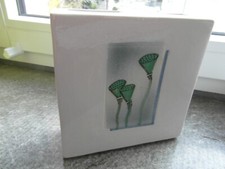 Blumenvase Keramik rechteckig Handarbeit