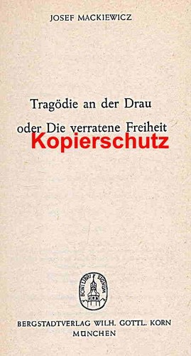 Tragoedie der drau - tragoedie,