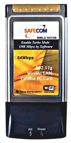 Safecom pcmcia wireless - pcmcia, lan
