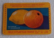 Etikett Fruchtsaftgetränk Fabrik Jessnitz