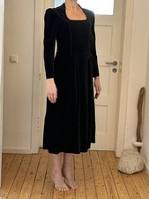 Laura Ashley Samtkleid, Abendkleid, vintage, Silvesterkleid, Größe 38 in schwarz