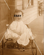 Vtg OOAK RPPC Postcard Toddler