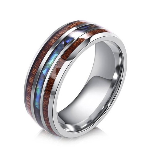 Edelstahl ring abalone - edelstahl,