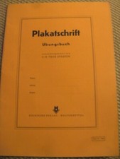 Plakatschrift Übungsbuch - 1956