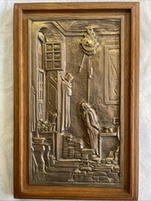 Reliefbild Feinguss Messing