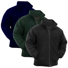 WINTER EXTRA DICK HERREN FLEECE SCHWERLAST ARBEITSJACKE GEPOLSTERT ANTI-PILLE VOLLER REISSVERSCHLUSS