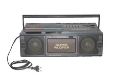 Siemens Super Woofer Doppel Kassette Radio Boom Box TOP SOUND