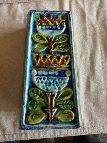 Vintage handbemalte majolika - handbemalte,