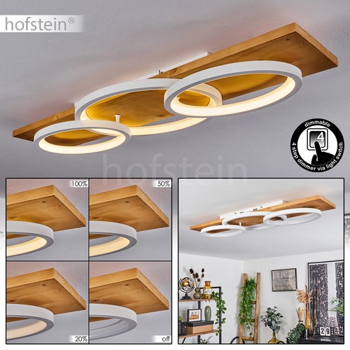 Led holz weiß - led, dimmbare