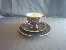 Sammeltasse Gedeck Lichte Porzellan DDR Kobalt Riga