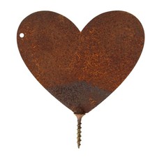 Rost Herz zum Einschrauben