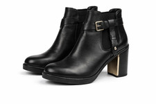 Topshop leder ankle boots - leder,