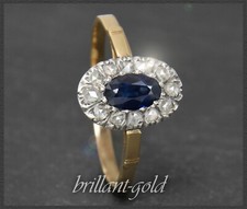 Diamant & Saphir Cocktail Ring