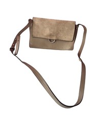 CHLOE Faye Small Leather Suede Crossbody Shoulder Bag Tobacco Brown