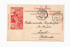 SCHWEIZ MÜRREN 1900 AUSLANDSGANZSACHE NACH ZEIST HOLLAND , Kanton Bern