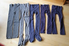 Dünne und dicke Strumpfhosen Winter für Jungs und Mädchen blau und grau