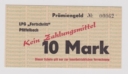 Mark wertschein ddr - 10,
