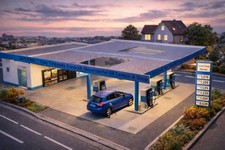 Moderne tankstelle - moderne,