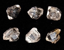 Herkimer Diamantstil Quarz Sammlung 6er Set DT Punkte 13-14 mm 2105
