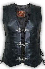 Damen lederweste slim - damen,