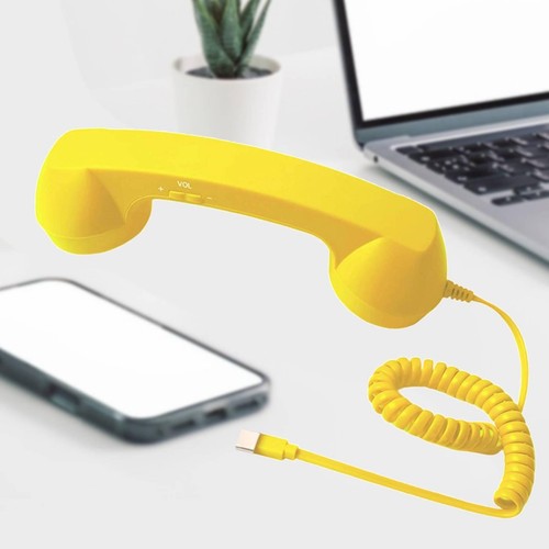 Retro telefon headset mit - telefon,