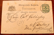 Postkarte Königreich Bayern