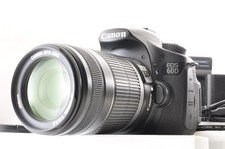 Canon EOS 60D DSLR-Kamera Schwarz / EF-S 55-250mm f4-5.6 IS Objektiv Near Min...