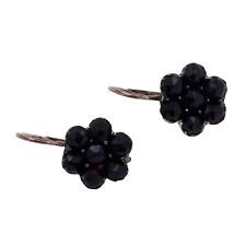 Ohrringe 333 Gold 8 Kt Silber Granat Antikschmuck Ohrschmuck Damen