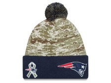NFL Beanie New England Patriots Salute Service Mütze Sideline 2015 889352976870