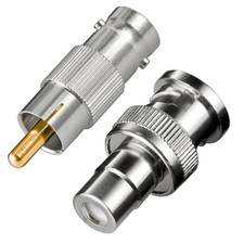 Adapter Set - Cinch Stecker auf BNC Kupplung und Cinch Buchse auf BNC Stecker