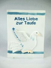 Spardose Zur Taufe Junge Taube Sparschwein 14 cm,Money Box Bank