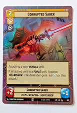 Star Wars Unlimited Corrupted Saber Legenden der Macht Englisch Hyperspace