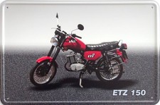 Schild Blechschild 20x30 cm - MZ ETZ 150 Zschopau Motorrad DDR Osten Oldtimer