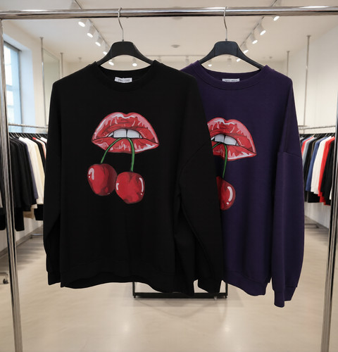 Oversized sweatshirt kirschen - sweatshirt,